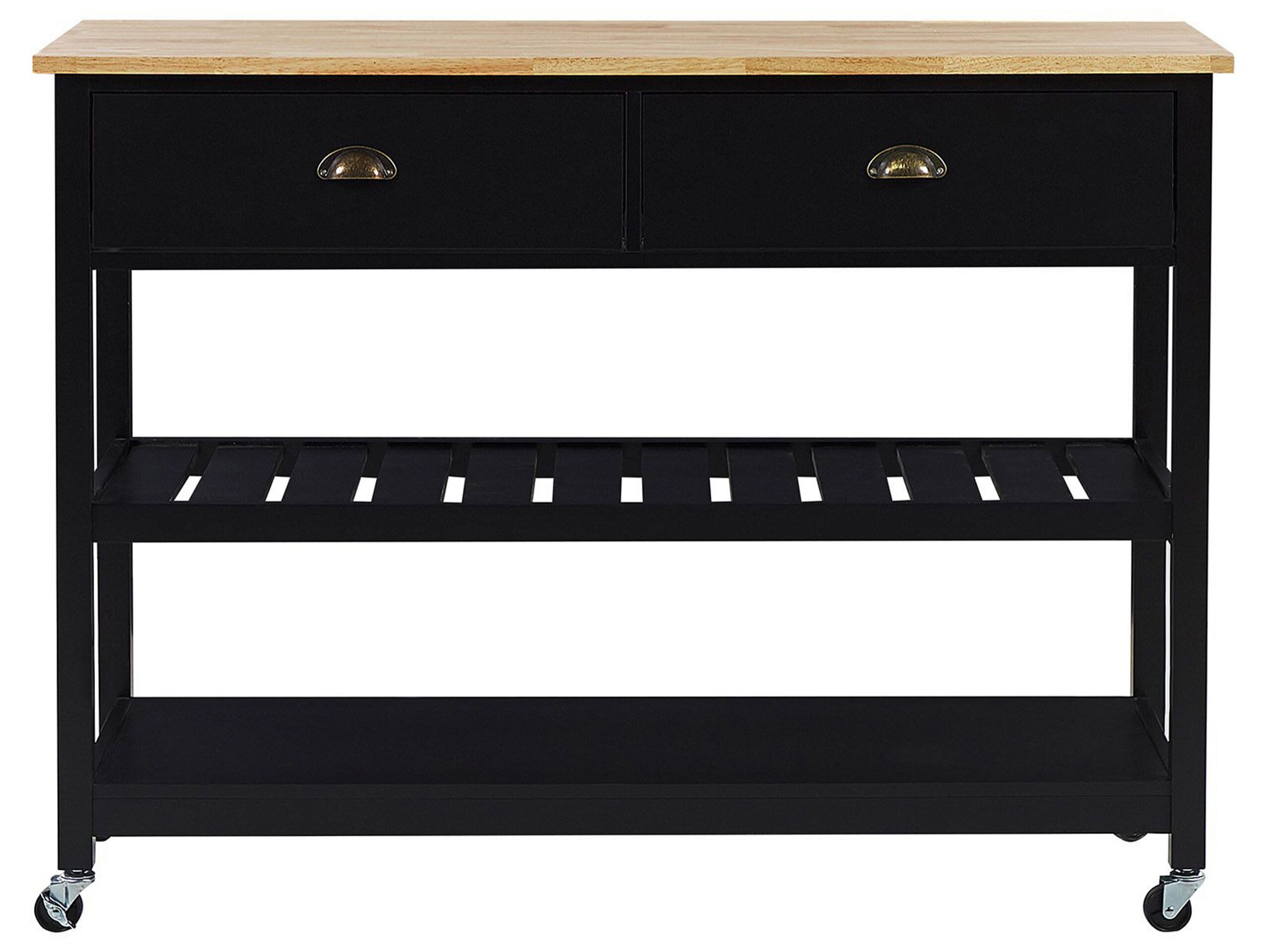 Carrello portavivande NAVARINO Legno Nero - 4