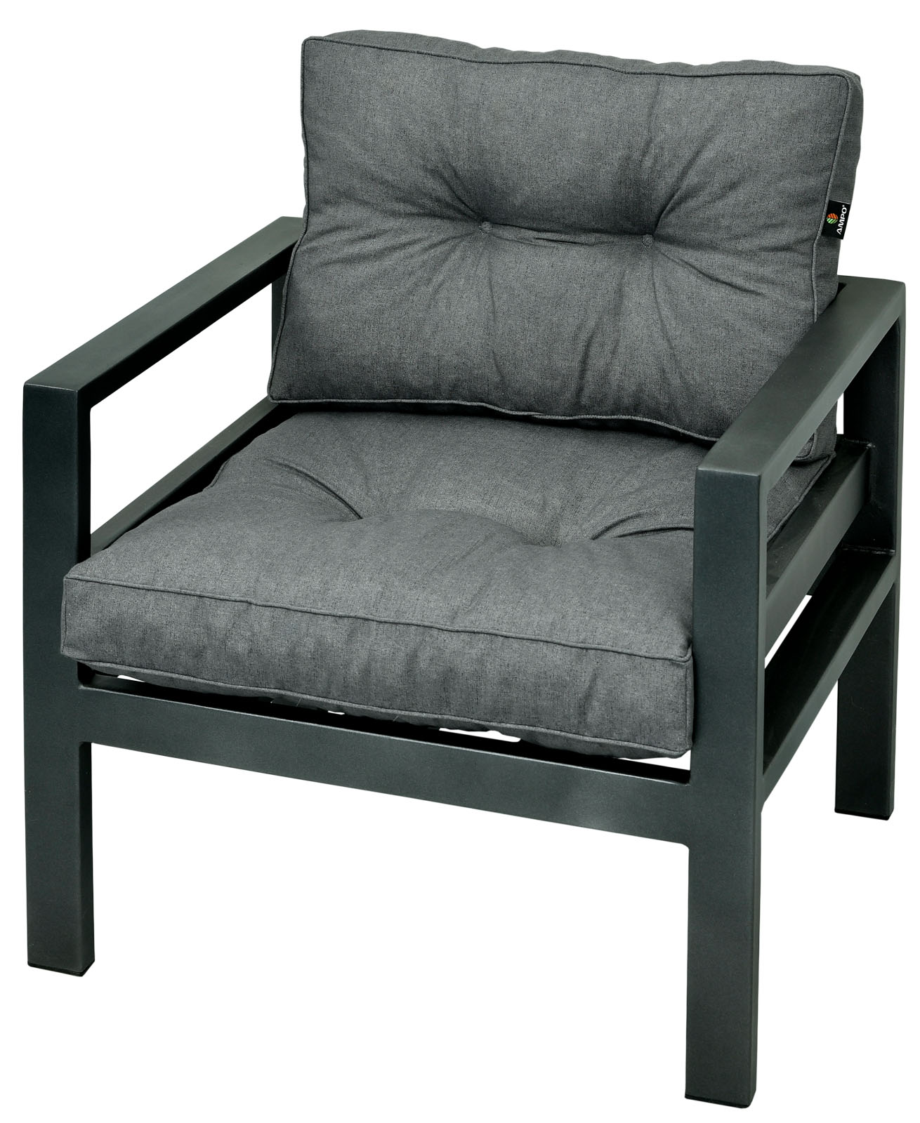 Komplet poduszek na fotel ogrodowy AMPO szary 1 kpl.
