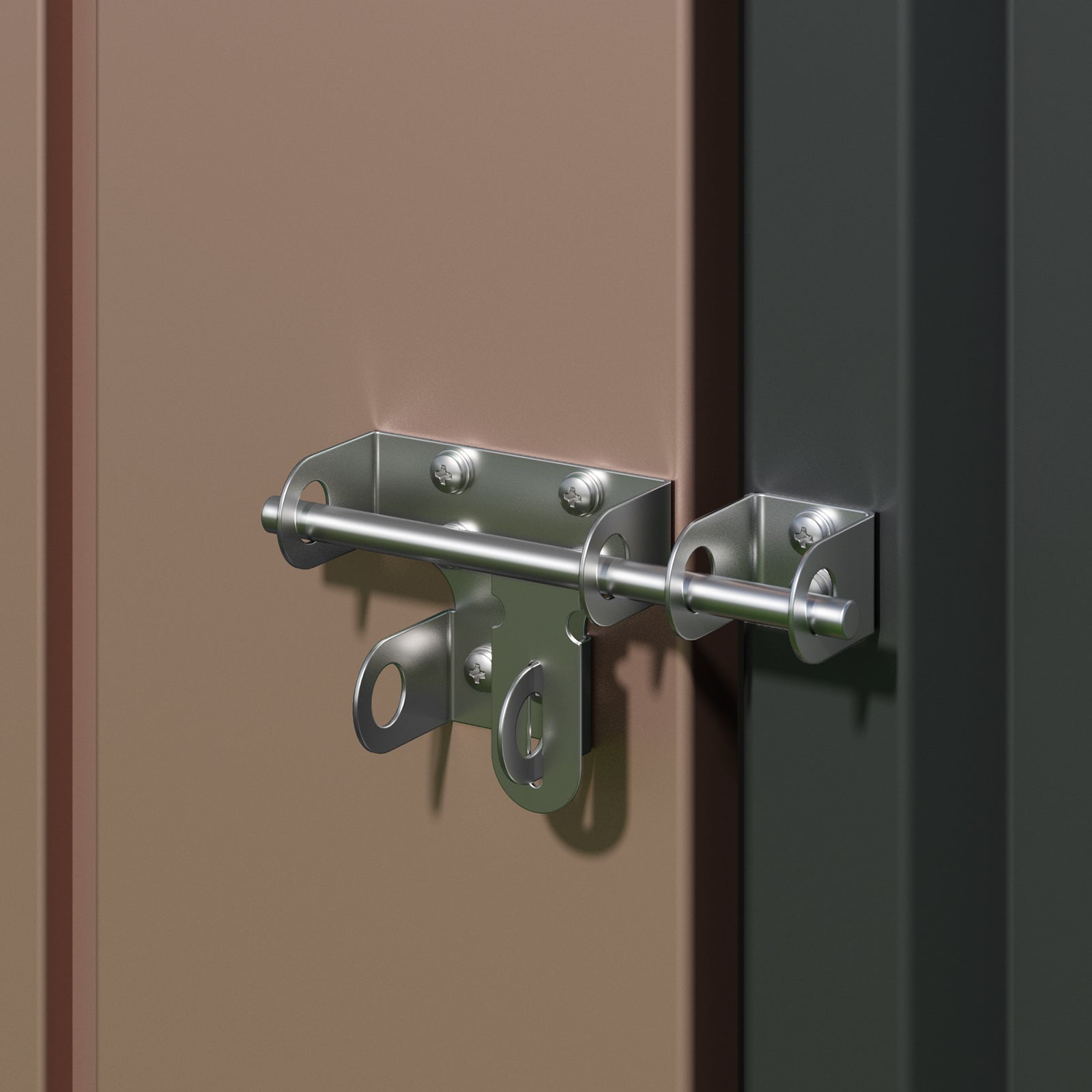 Bealife Casetta da Giardino in Metallo 162 x 95 x 182 cm Capanni Marrone per il Terreno - 6