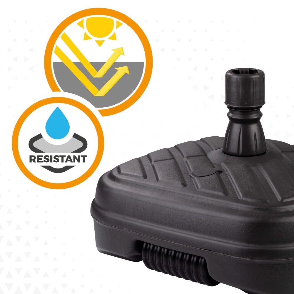 Base para sombrilla cuadrada antracita Ø33-48 mm Aktive - 7