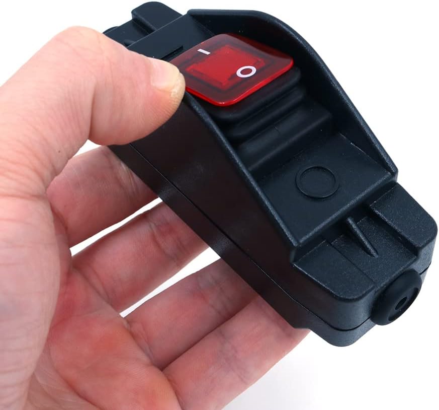 Bouton De Cordon Étanche 30A 220V Avec Voyant LED – Interrupteur Marche/Arrêt Pour Extérieur – Boîtier Isolé Anti-pluie