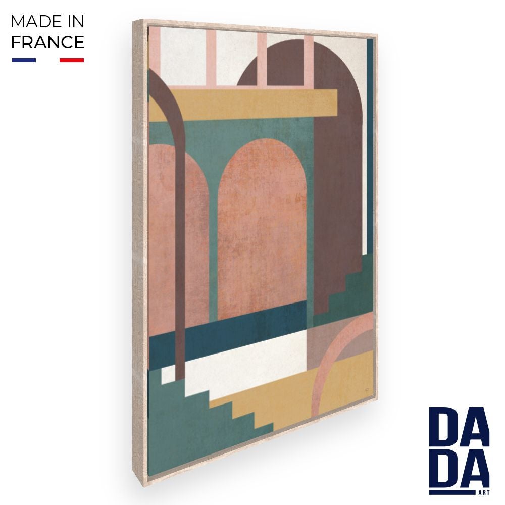 Image encadrée Architecture de Montelimar / 50x70 cm / Cadre Blanc
