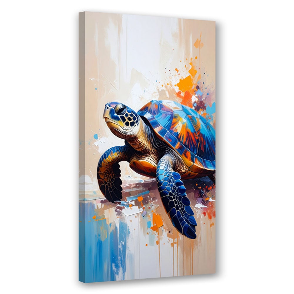 Obraz nowoczesny do kuchni salonu biura, Żółw Gady Morze Ocean 40x80