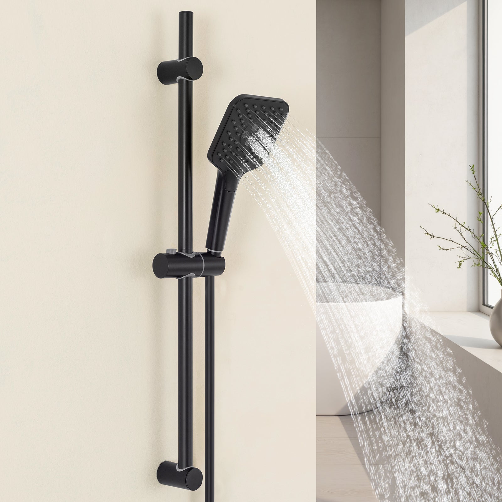 Barra De Ducha De Acero Inoxidable 304, Con Montaje Regulable En Altura Y Angulo Superficie En Acero Inoxidable Cepillado Y Cromo Pulido Acero Inoxidable Cromado Cromo Pulido 66 Cm 88243295