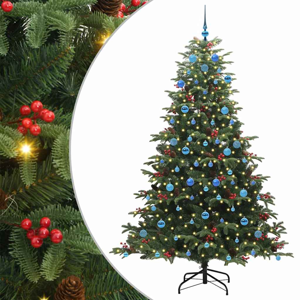 Sztuczna choinka Zielony 210 cm PVC, Metal i Plastik