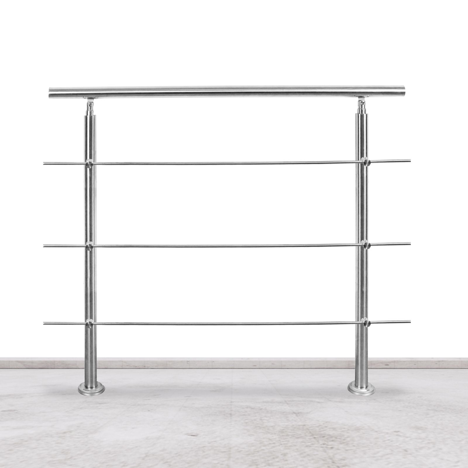 Parapetto Corrimano In Acciaio Inox Balaustra Parapetto Argento 80 Cm 3 Traverse 91523767 Parapetto Corrimano In Acciaio Inox Balaustra Parapetto Argento 80 Cm 3 Traverse 91523767