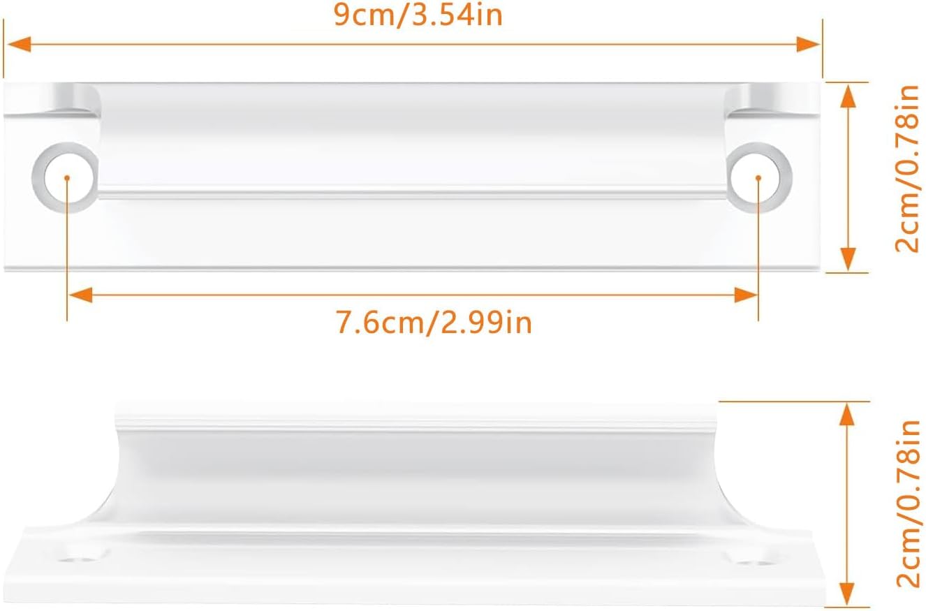 Maniglia Per Porta Scorrevole Balcone - Bianco, Con Viti, 2 Pezzi, Per Cucina E Finestre - Foto 5