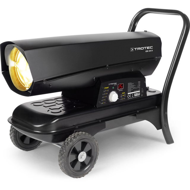TROTEC Canon à chaleur au fioul à combustion directe IDX 20 D, chauffage de chantier mobile portable