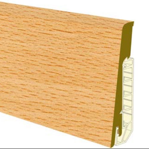 Plinthe électrique avec goulottes en PVC placage chêne verni Dinachoc P154 - 3