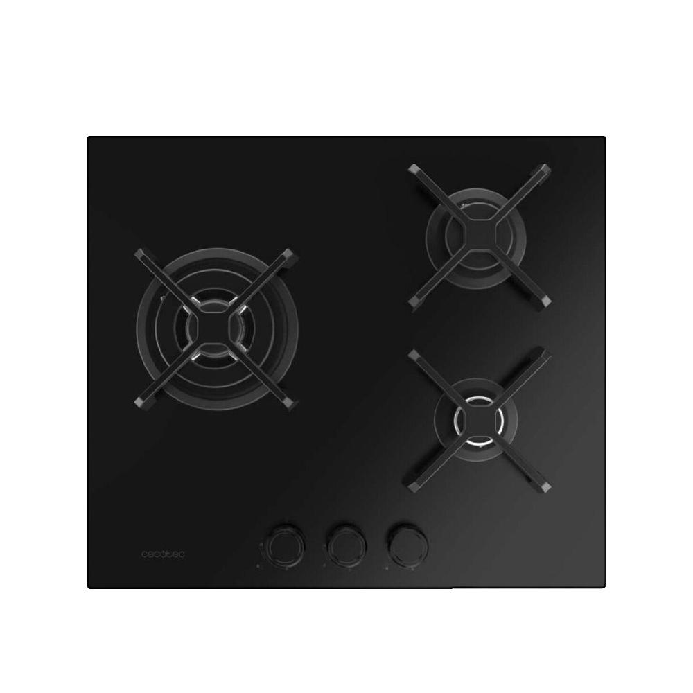 Cecotec Placa De Cocina Moderna 3 Fuegos Mate Negro , Leroy Merlin