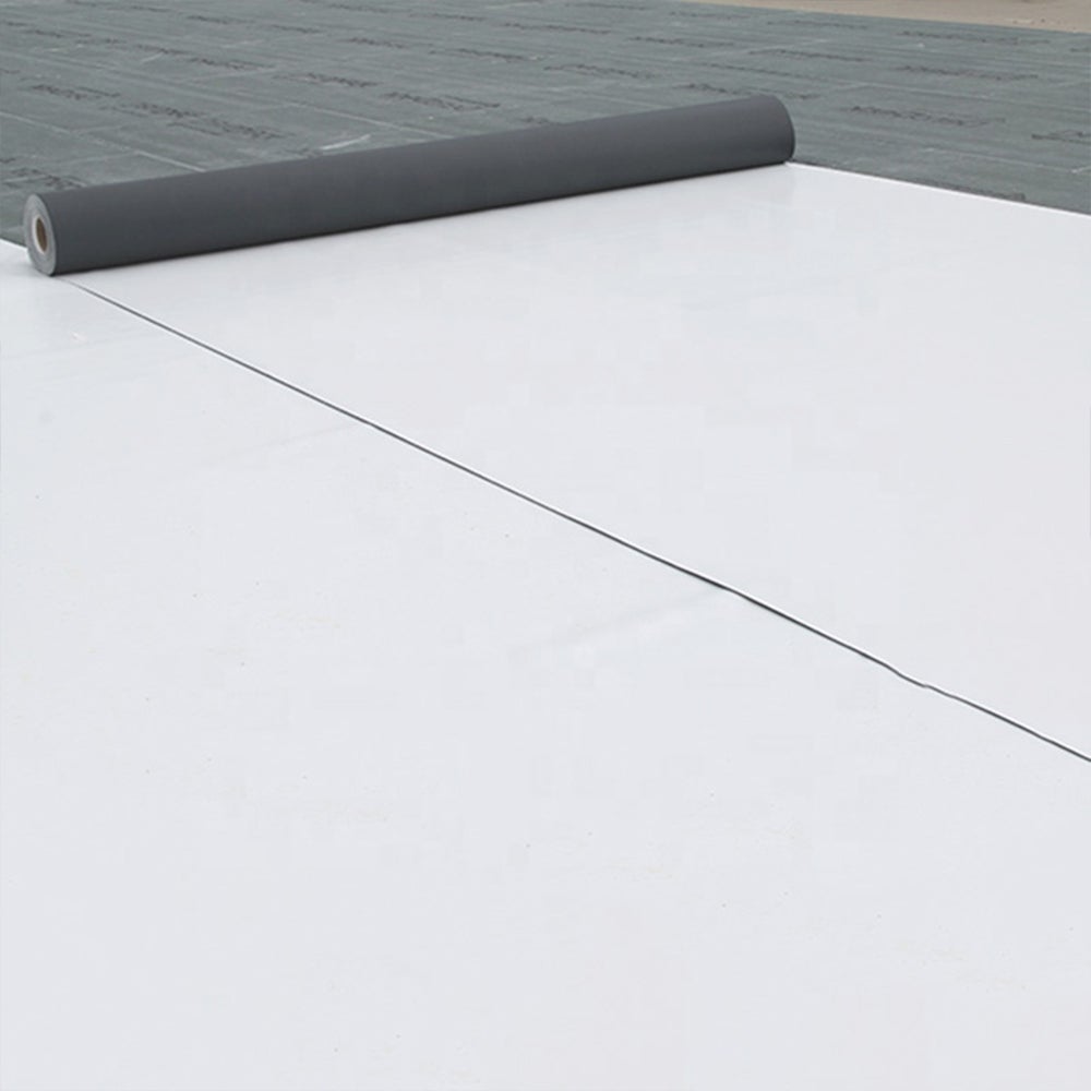 Membrane PVC pour l'étanchéité toitures, 1,2 mm AU METRE large, 1,63 m – Terrasses praticables, inversées… Renforcement en fibre de verre - 2