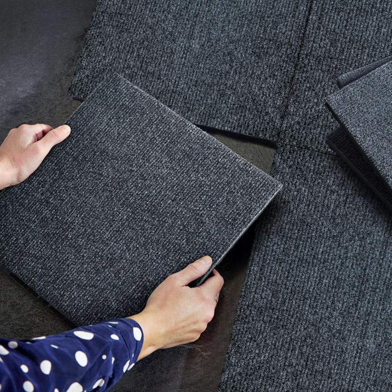 Baldosas de terraza encajables 30x30 cm – suelo modular tipo alfombra para balcón, piscina, patio o jardín, instalación rápida y fácil, 36 uds