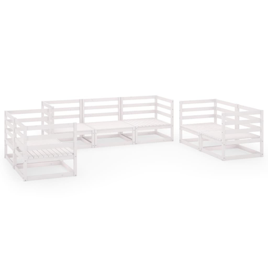Salon bas de jardin en Bois Blanc 6 personnes - 2