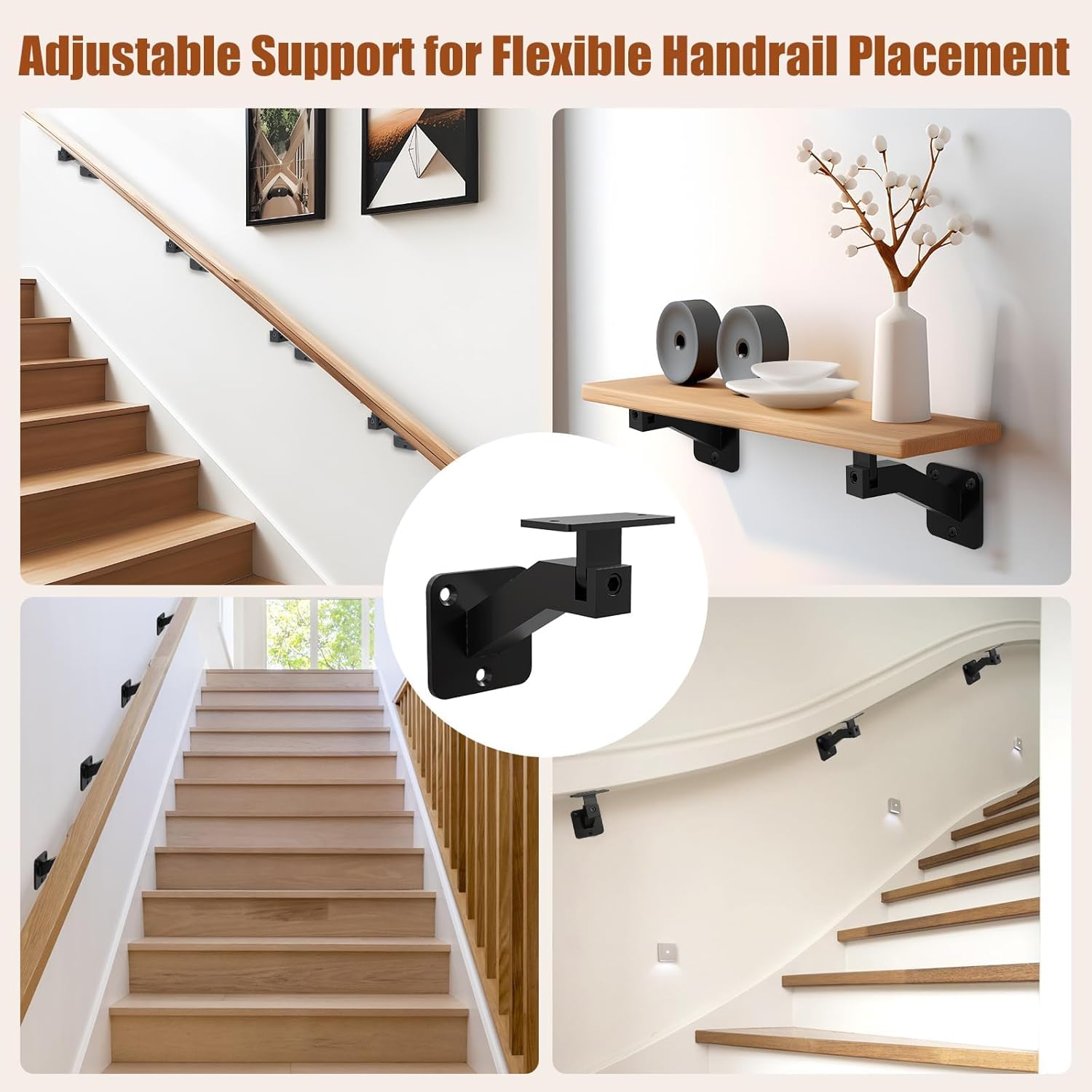 1 * Staffa Corrimano Per Scale Bannister Supporto A Parete - Foto 11