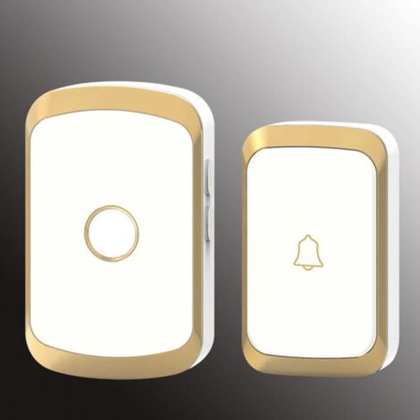 Sonnette sans fil extérieure étanche à 300 m, 36 mélodies, 4 niveaux de volume, flash LED, pour la maison, le bureau, l'hôtel,02, - 3