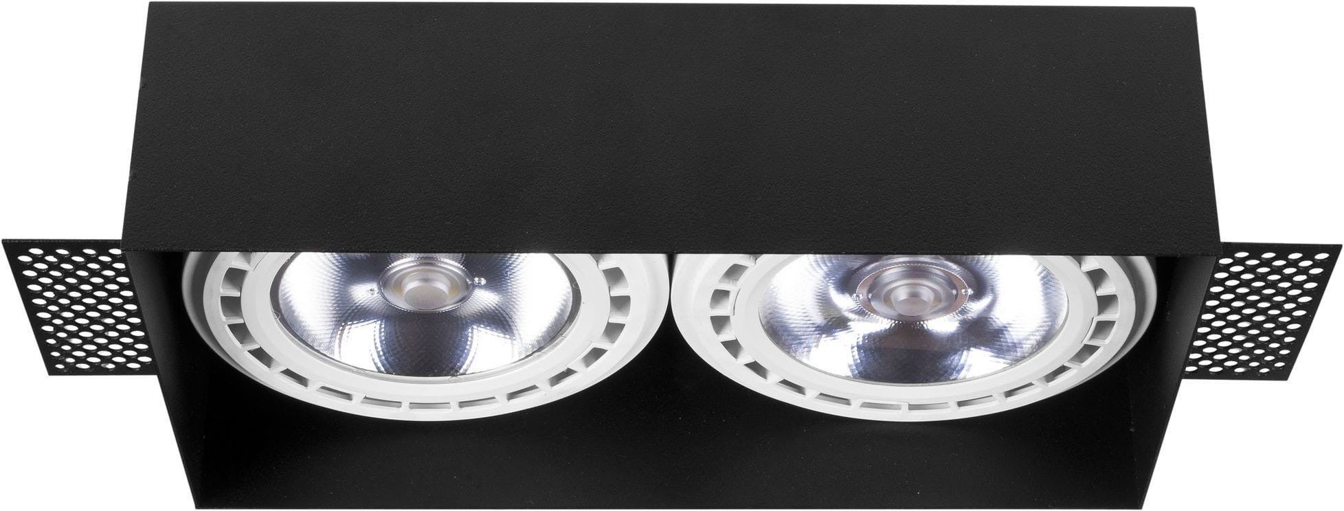 Oprawa sufitowa wpuszczana podtynkowa Downlight czarna 2xES111x75W prostokątna IP20 wym: 23 x 12 cm metal Nowodvorski Lighting