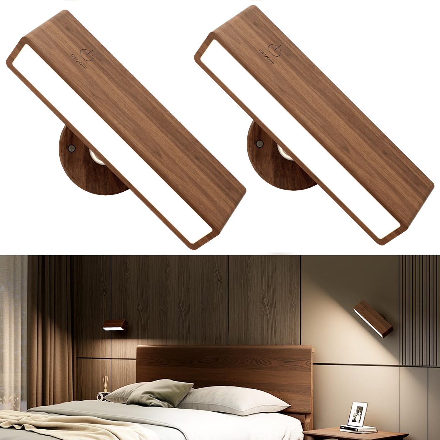 Lampada Da Parete Ricaricabile Senza Fili | 3 Colori & 10 Livelli | Telecomando E Touch | Ideale Per Camera, Soggiorno E Notte - Foto 7