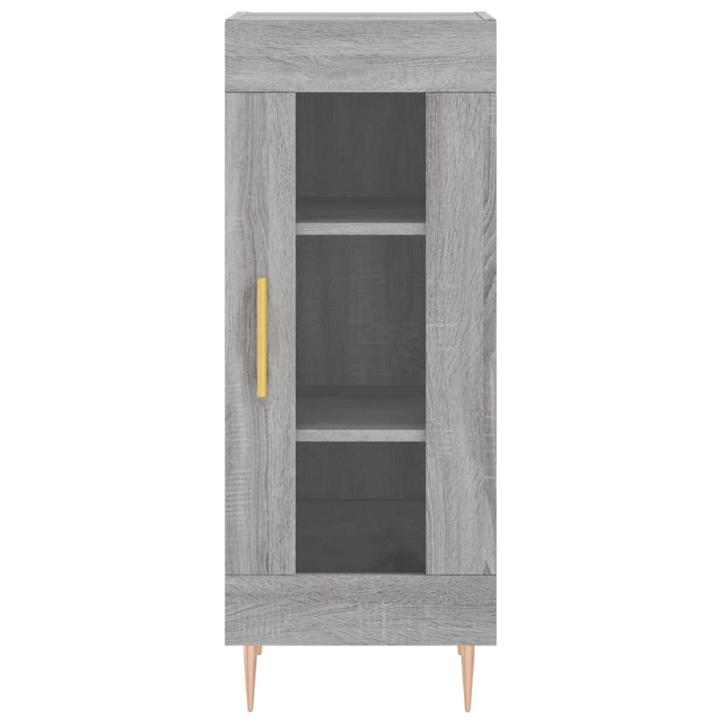Credenza alta Sonoma grigia 34,5x34x180 cm MDF - 8