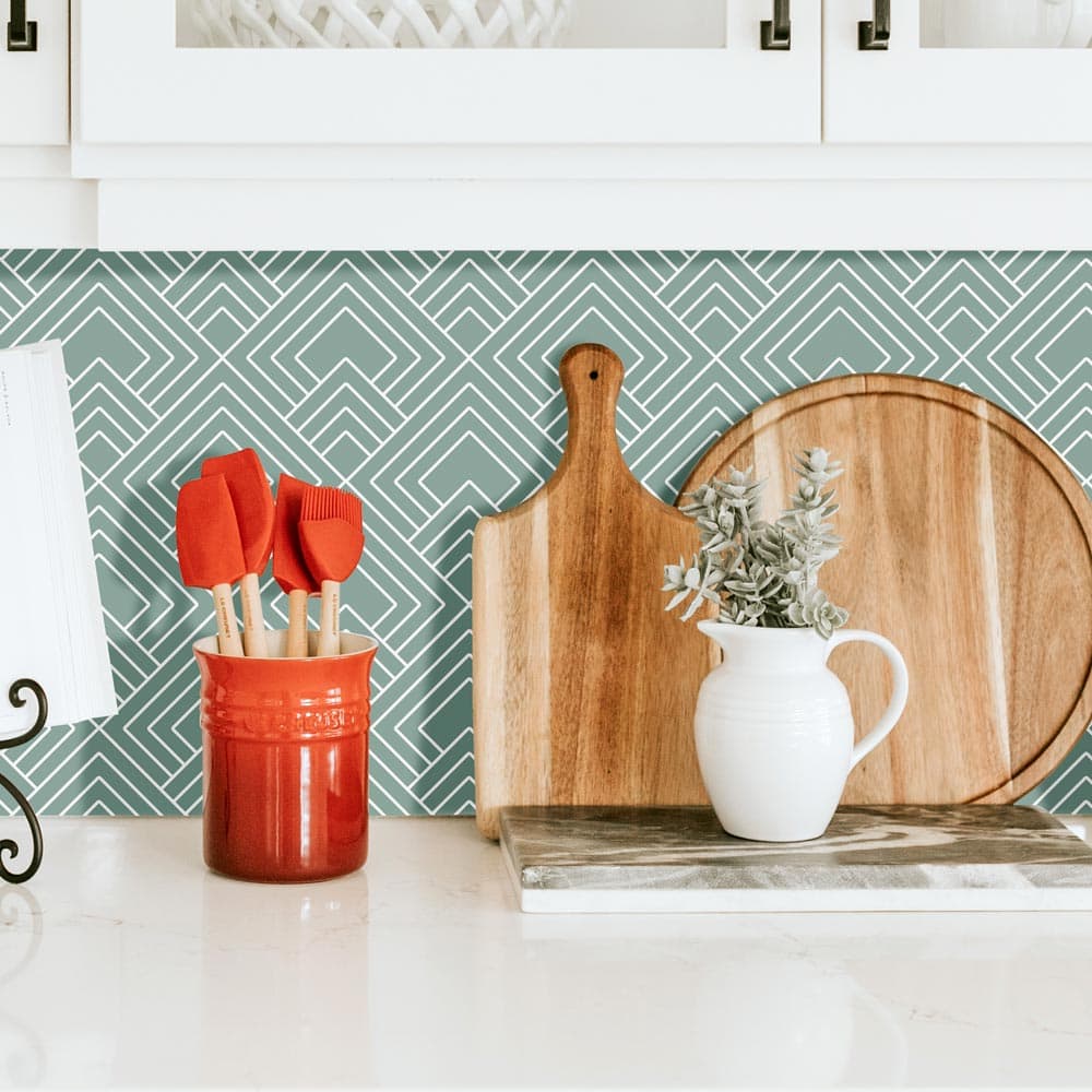 Salpicadero de cocina adhesivo art deco pattern - 100 x 50 cm