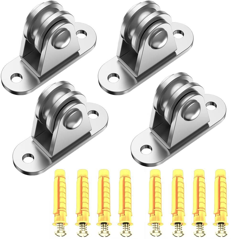 12 Rodillos De Acero Para Puertas Corredizas De Vidrio - Poleas Silenciosas Para Muebles Y Vitrinas