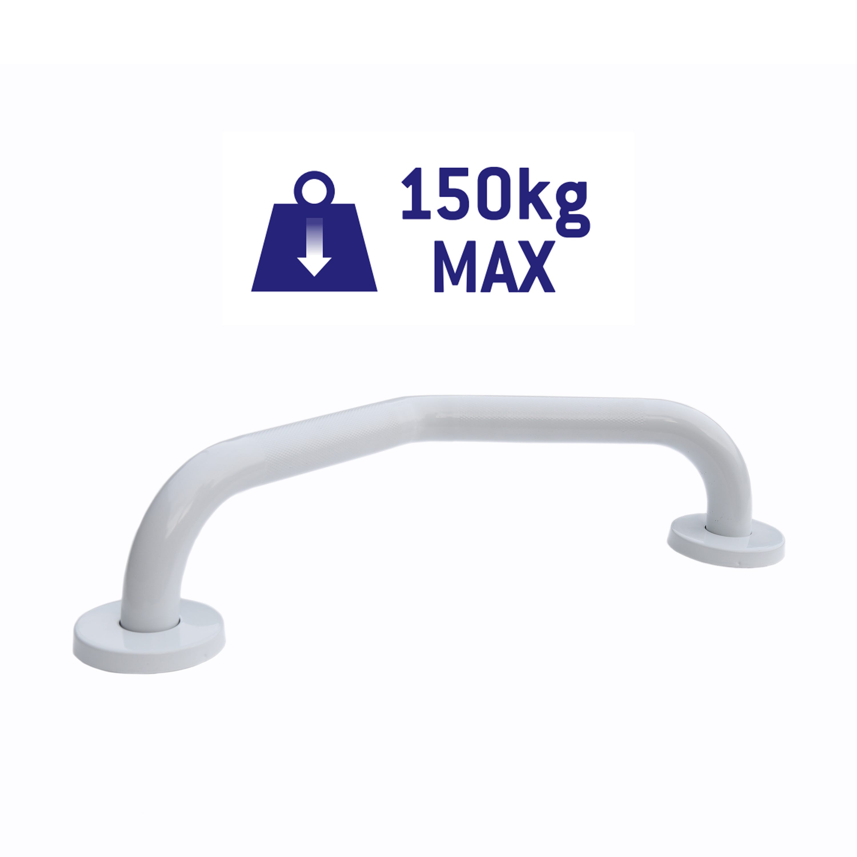 Asidero de baño antideslizante Touch Blanco 40 cm - 2