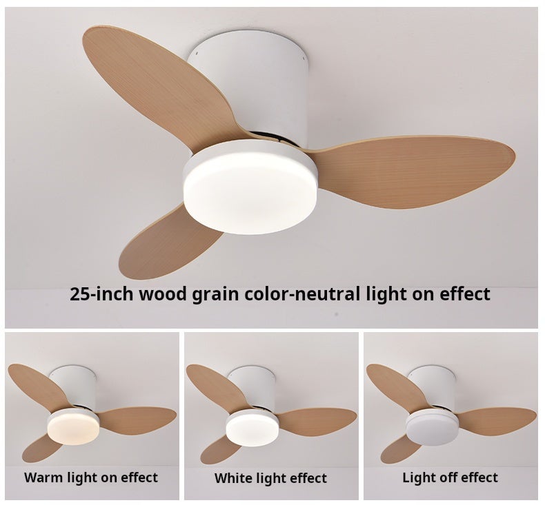 Ventilateur de plafond avec lumière, télécommande/contrôle par application, 6 vitesses de ventilation, minuterie, gradation continue (63 cm) - 8