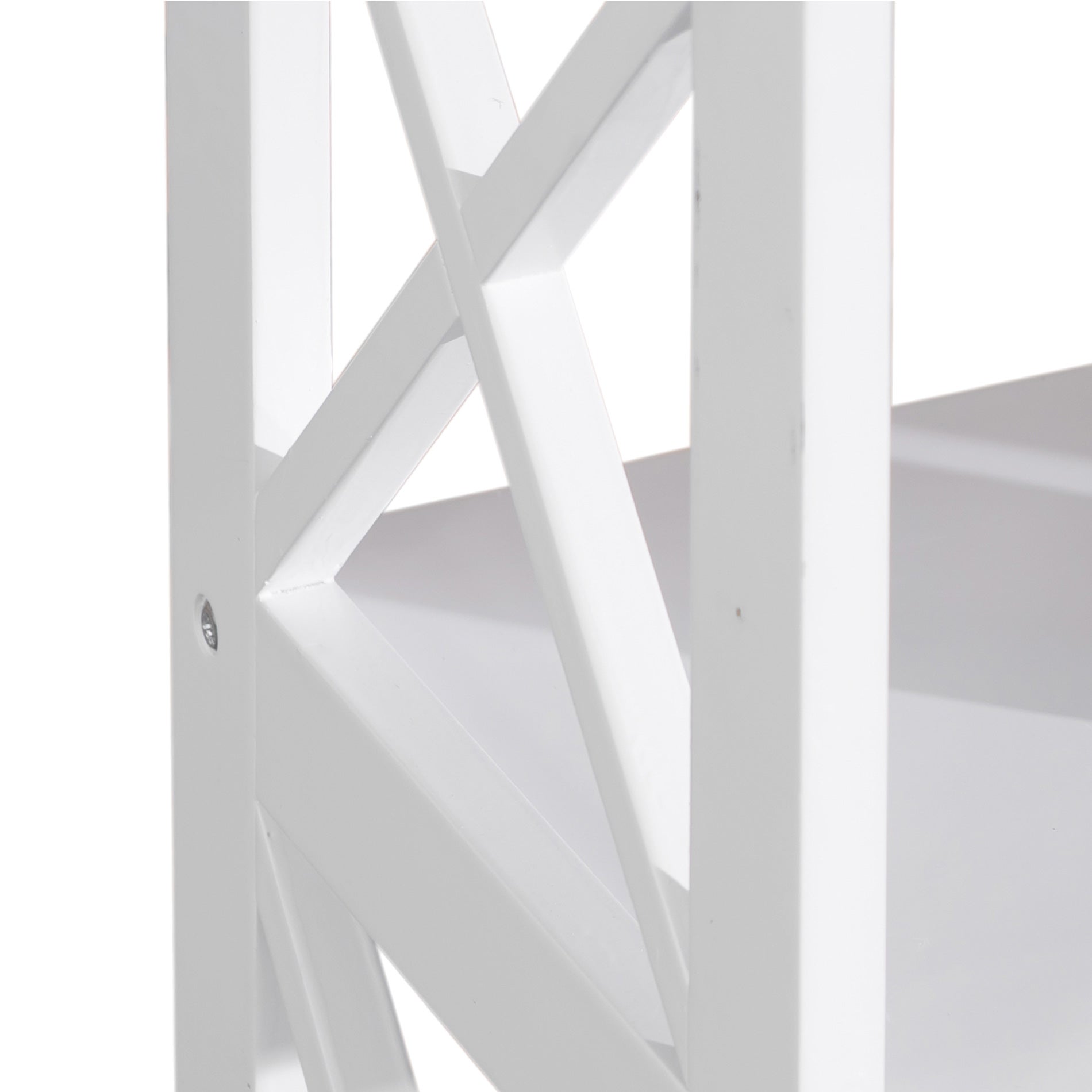 Bibliothèque pour Séjour en MDF Blanc H. 122 x l. 45 x P. 30 cm - 4