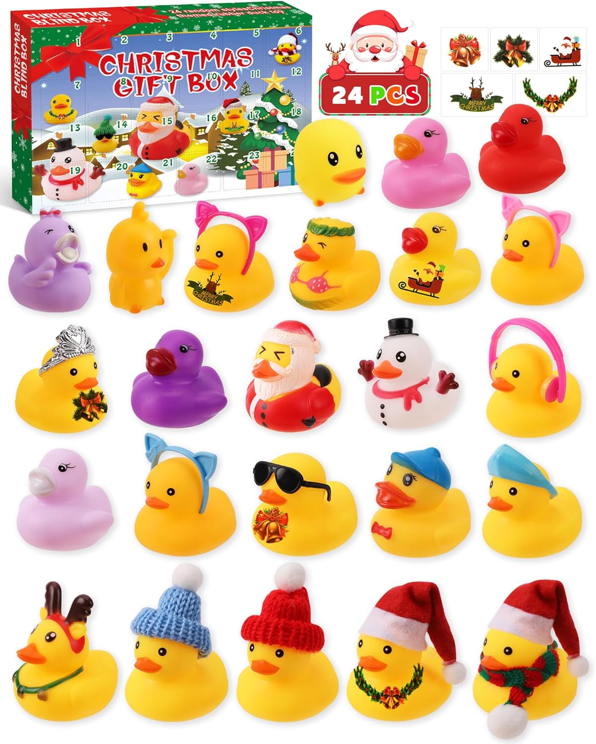 Boîtes surprises de Noël, grands calendriers de l'Avent en verre,calendriers de l'Avent, décorations de sapin de Noël en acrylique,cadeaux surprises | Leroy Merlin