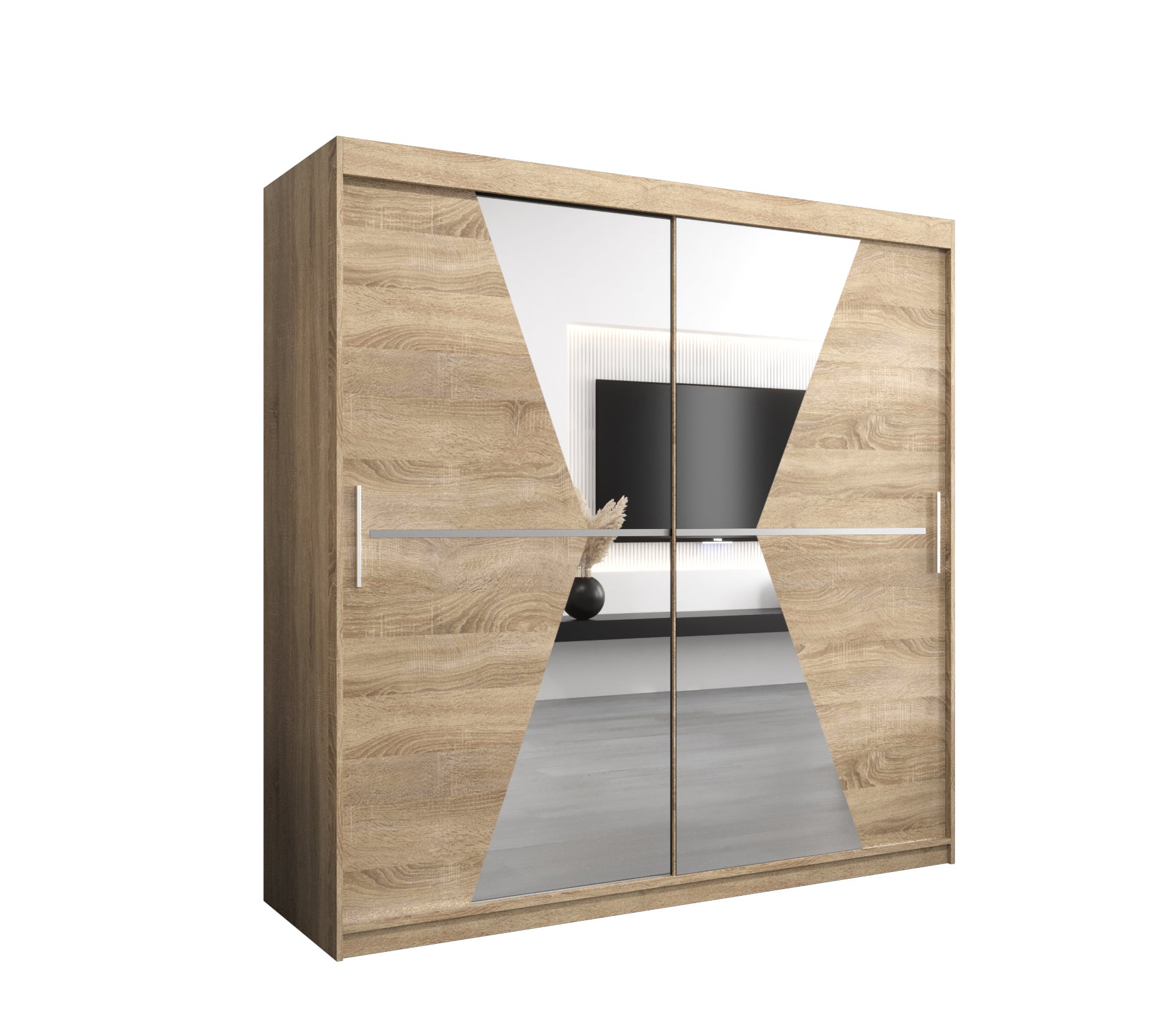 Szafa przesuwna garderoba MAROKO 200 x 62 x 200 cm Sonoma - Abiks Meble