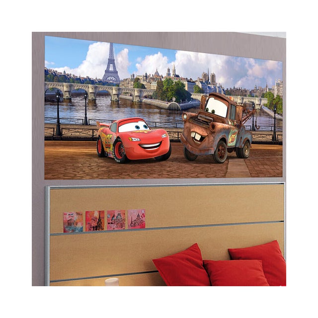 Poster géant Cars Paris Disney intisse 202X90 CM