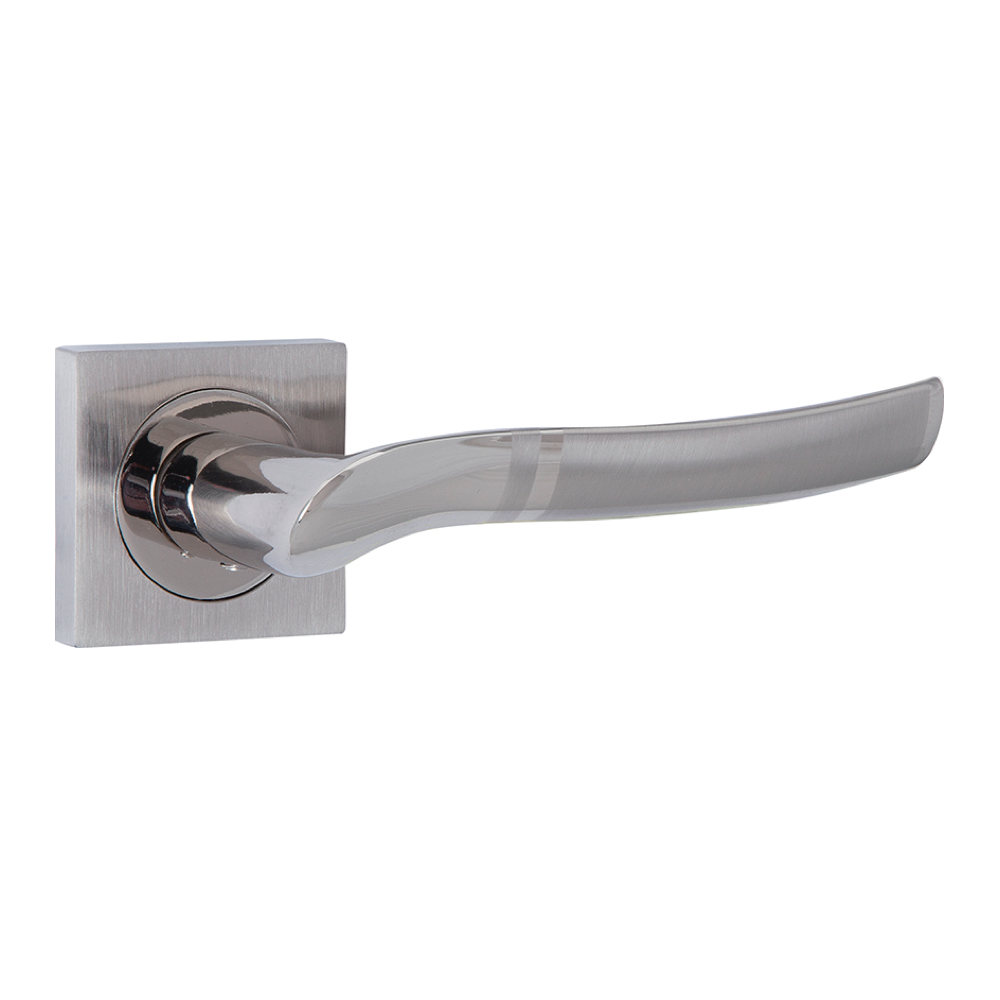Lot De 2 Rosaces Carrées Pour Clé – Finition Inox Brossé Mat, Gris, Pour Portes