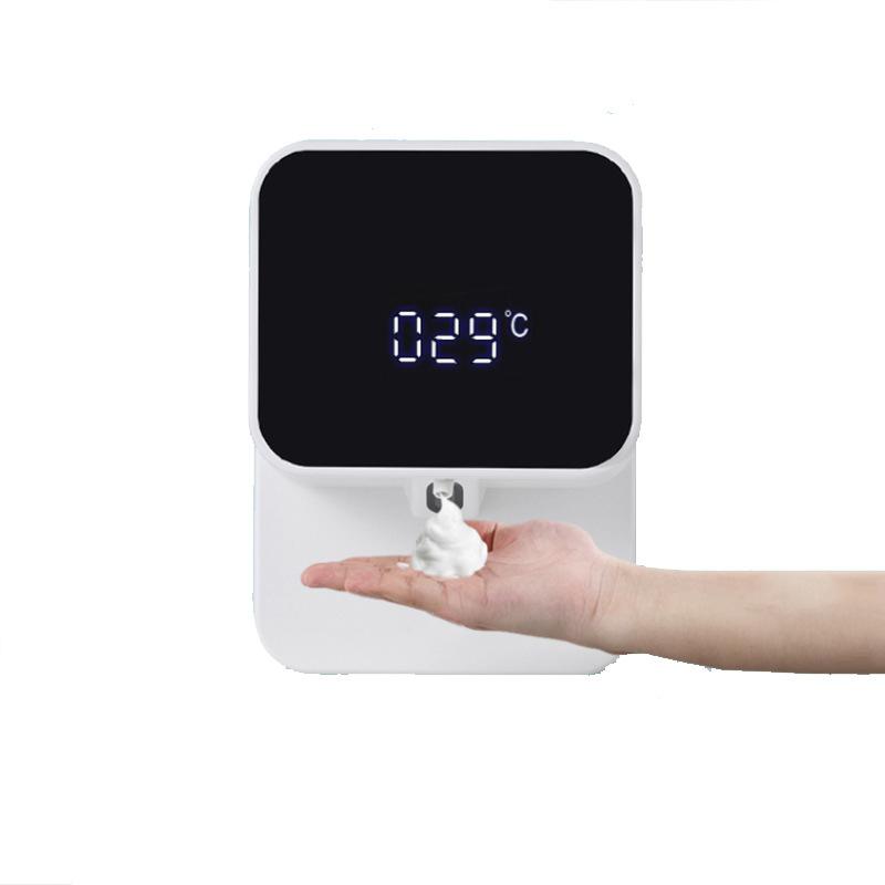 Automatyczny dozownik piany montowany na ścianie - Bezdotykowy z diodą LED - Pojemność 280 ml - Biały - Wymiary 16x12x6,25 cm