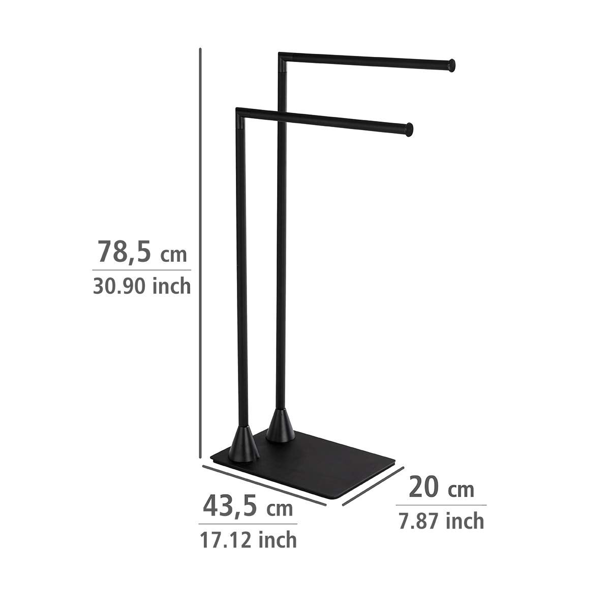 HELLA Wieszak na ręczniki, metalowy, 78 x 20 cm, WENKO, WENKO - 7