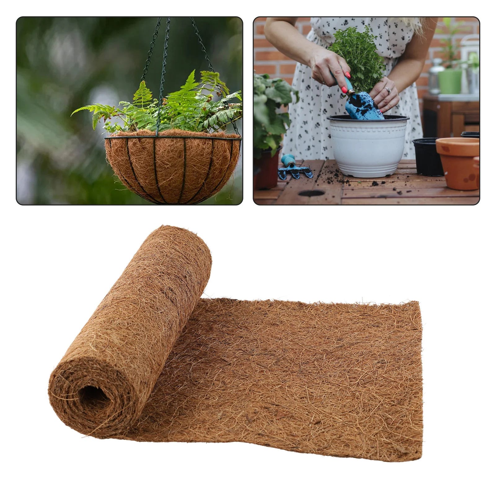 Tappetino In Fibra Di Cocco Ecologico JVL Con Supporto In Lattice - 45x75 Cm - Antiscivolo E Biodegradabile