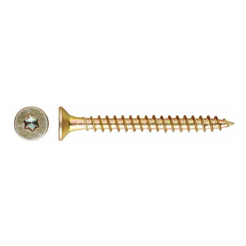 Wkręt do drewna - Łeb stożkowy - Gniazdo Torx - Dwuchromian 4,5 x 50 - Pudełko 250 sztuk