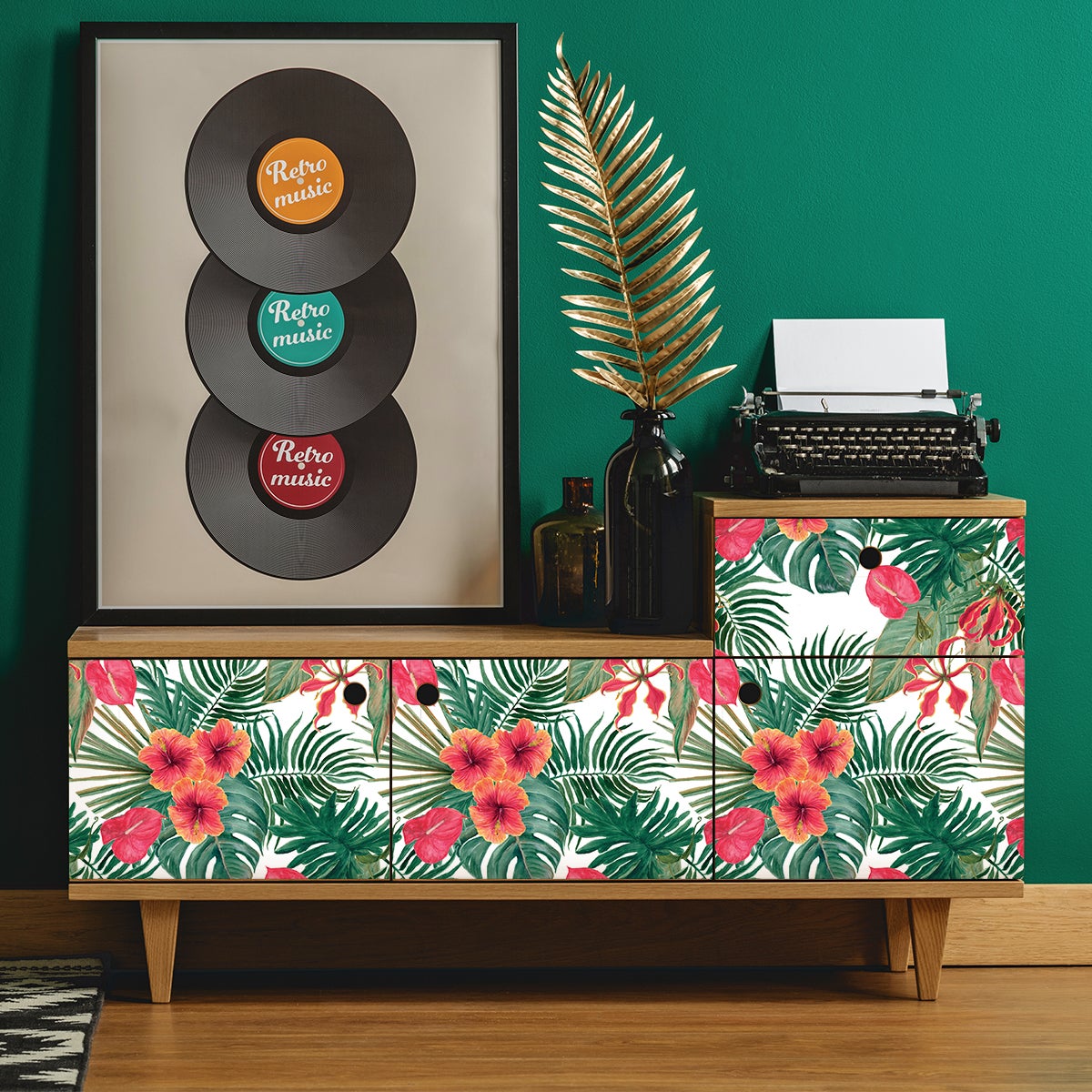 Adesivo mobili tropicale Rimatara - Sticker adesivo - adesivi murali - 40x60cm - 4