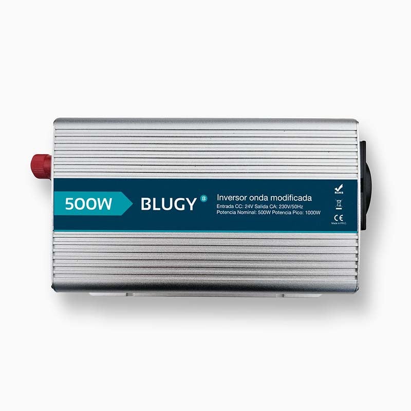 Blugy inversor 24v 500w onda modificada, camper, autocaravana, van, naútica