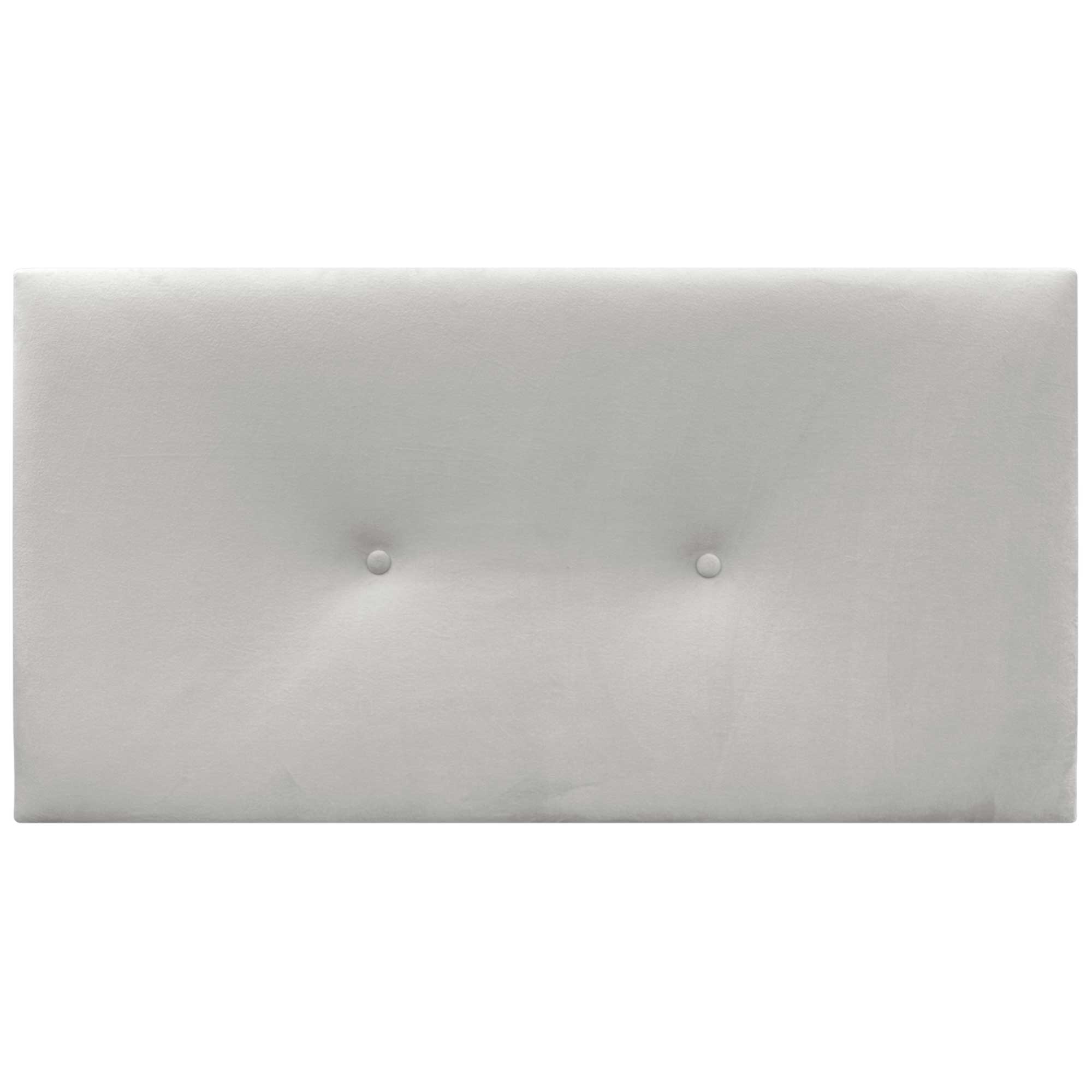 DHOME Testiera in velluto liscio con bottoni alta gamma moderna testiera imbottita per letto di lusso (Bianco, 95x50cm) - 3