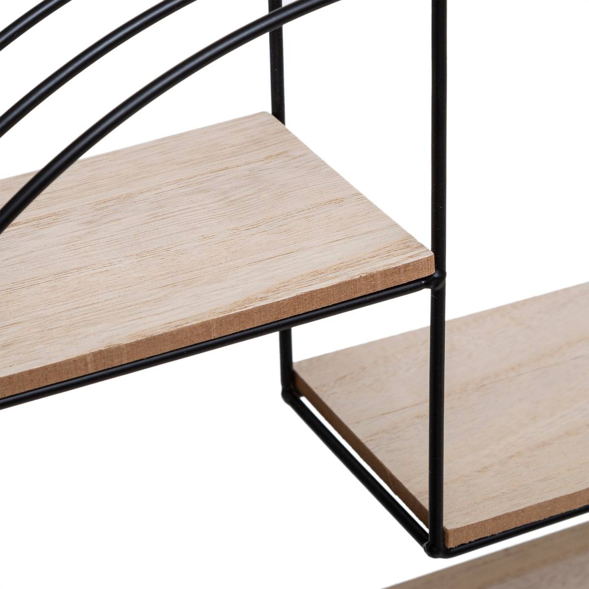 Étagère murale métal noir L.39,3 - Atmosphera Créateur d'intérieur - 2