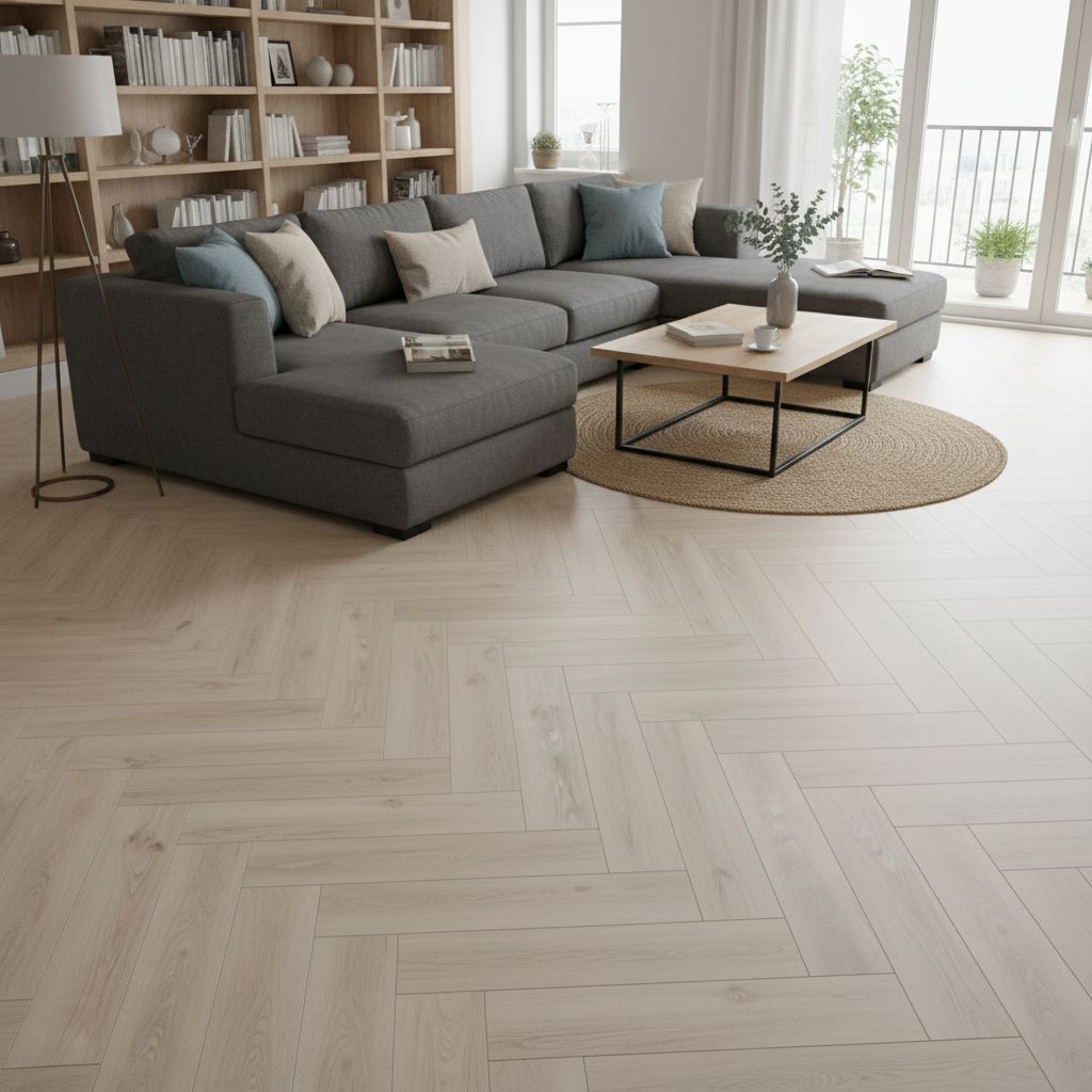 Suelo vinílico autoadhesivo PVC 2 mm espesor. En lamas efecto madera natural 002 ROBLE ARENA CUBOX - 5 m². YB-M-3023 - 7