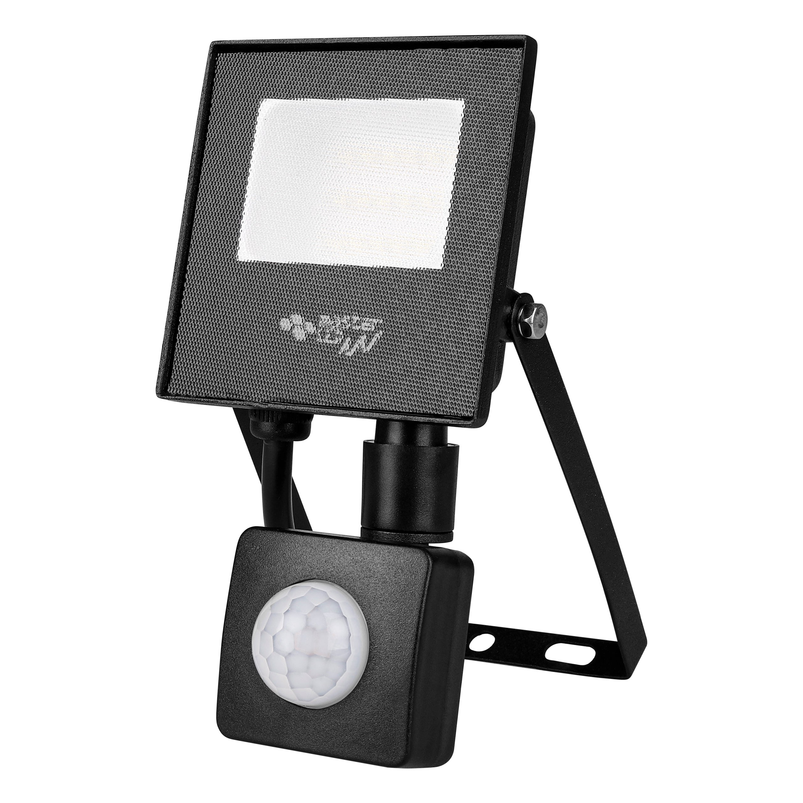 Naświetlacz LED Tiga 10W IP65 4500K neutralna biel z czujnikiem PIR halogen czarny MasterLED