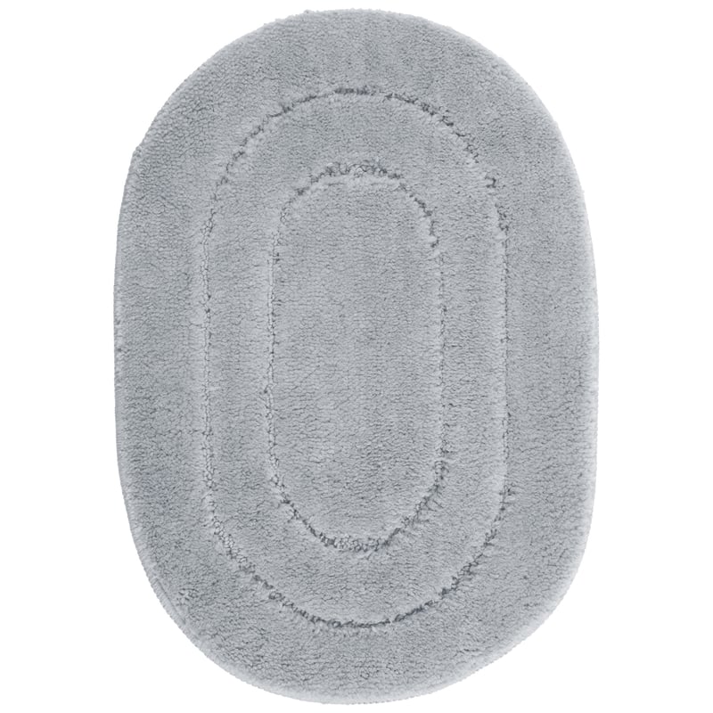 Dywanik łazienkowy Soft 40x60 cm antypoślizgowy owalny szary
