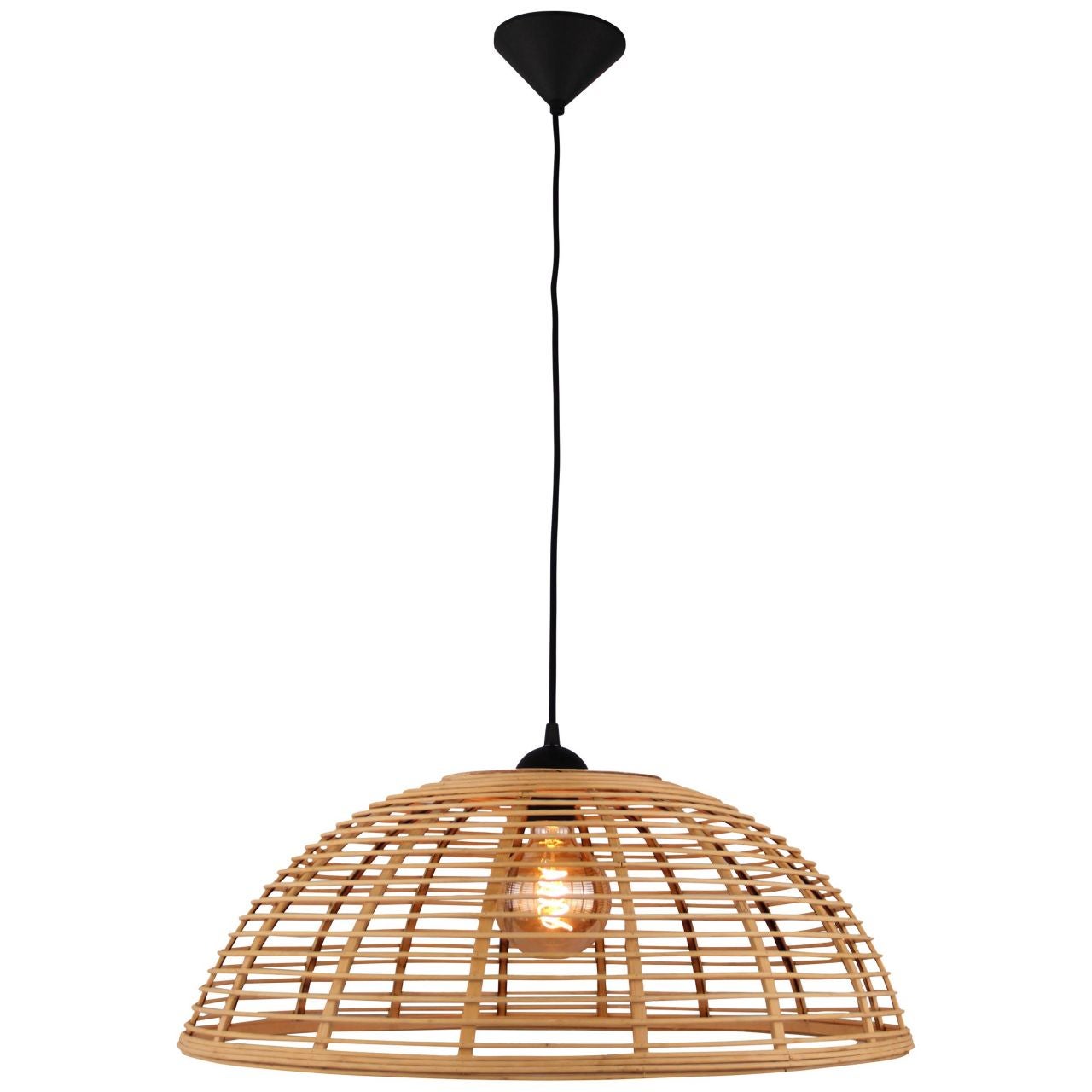 Brilliant lamp maze aplique de 2 luces metal corindón negro/bambú negro 2x a60, e27, 40 w