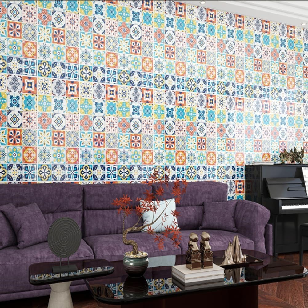 LEDANDER Sticker mural amovible et auto-adhésif, autocollant décoratif en PVC à faire soi-même, convient aux chambres,chambres d'enfants, 60 cm x 4 m. - 3