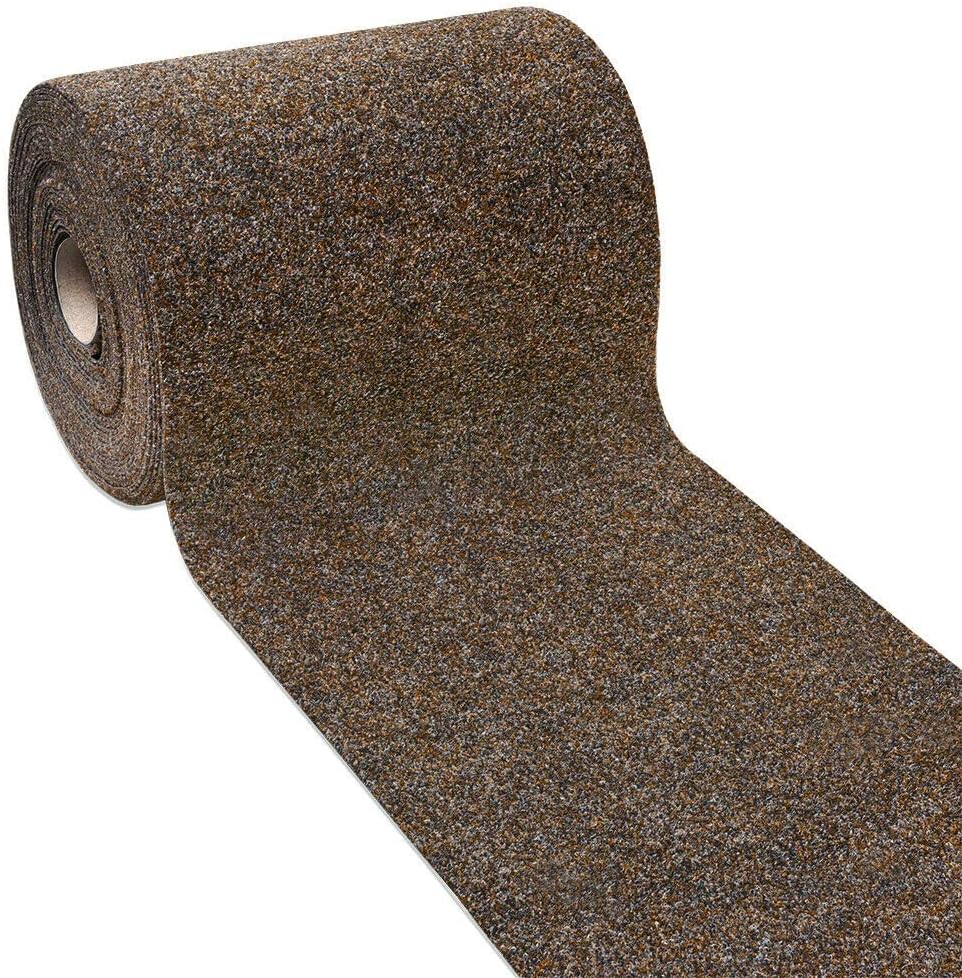 Tapis Coureur Au Mètre H50 Cm Antidérapant Moquette Entrée Boutique Marron - 6