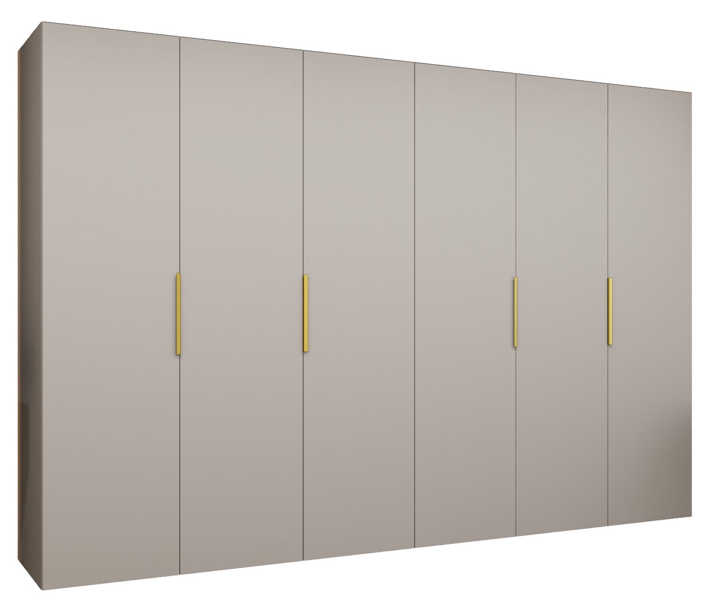 Szafa uchylna otwierana Marbella 1 300 x 52 x 202 cm kaszmir + u. złoty Abiks Meble