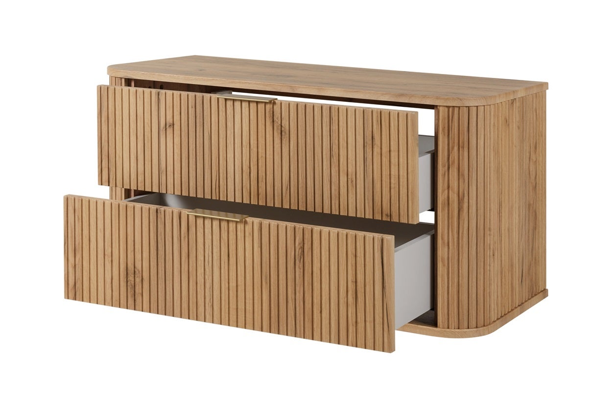 Meuble sous vasque à suspendre GLAMOUR CHÊNE CRAFT D'OR 100 cm - 7