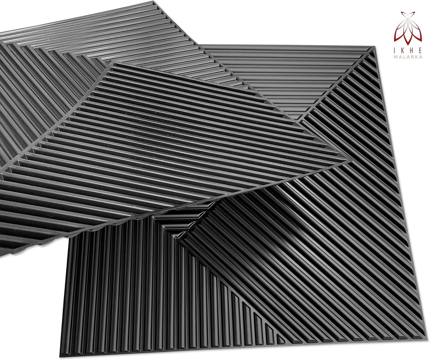 Panneaux Muraux 3D en PVC 50x50 cm – Lot de 12, 3 m² – Revêtement Décoratif pour Murs et Plafonds – Effet Relief Moderne D168 - 6