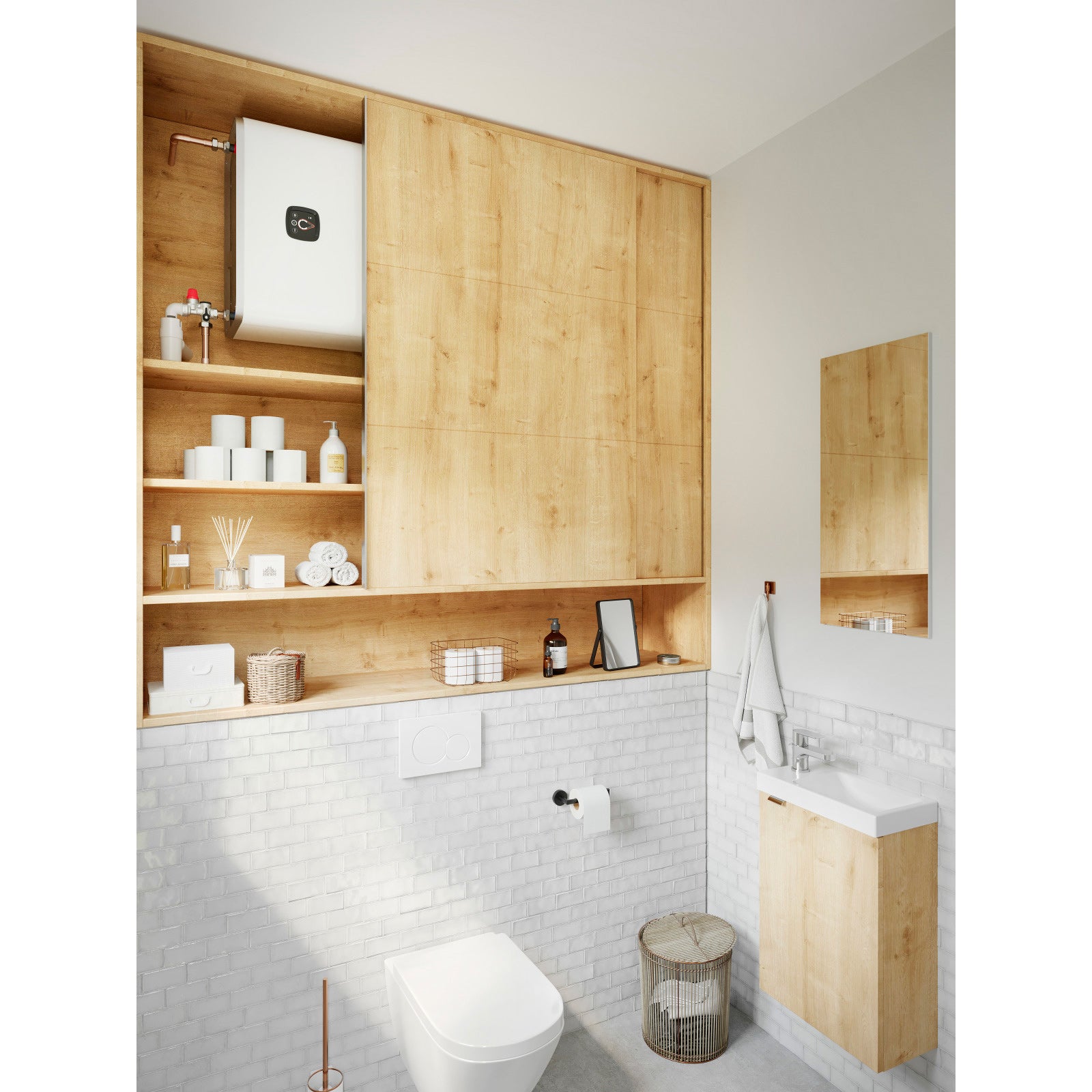 THERMOR - Chauffe-eau électrique Malicio 3 100L blanc multiposition - 231081 - 3