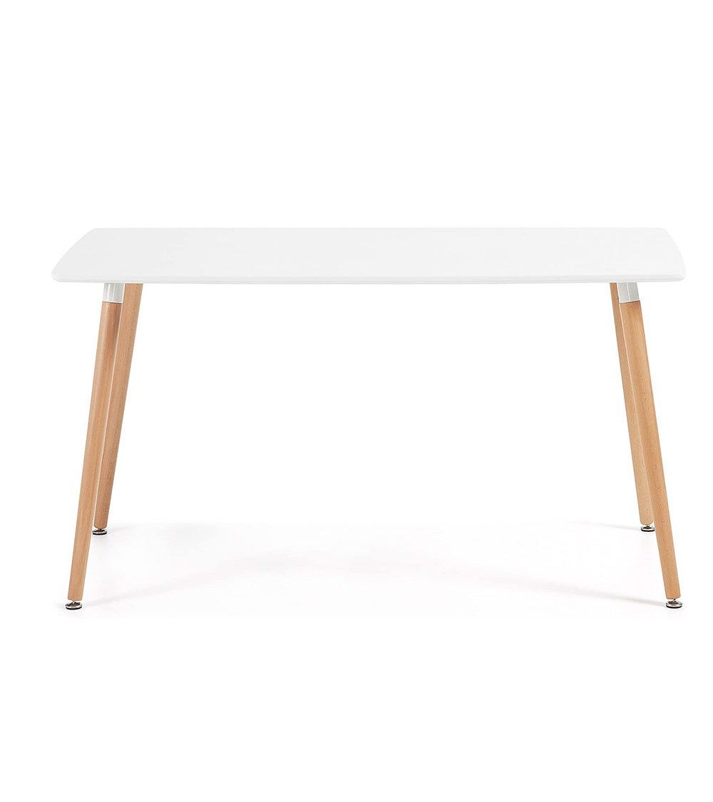 Mesa comedor Nórdica en color blanco rectangular multifunción 120X80 cm - 9